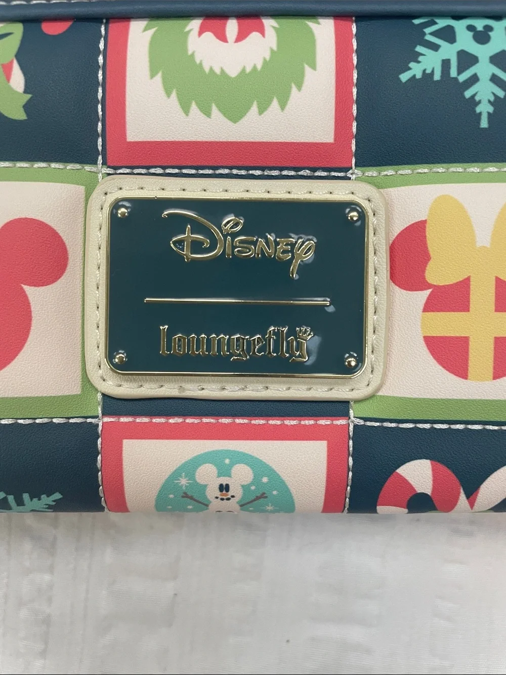 Loungefly Disney Mickey & Minnie Sledding Holiday Winter Wallet (NO Wristlet)